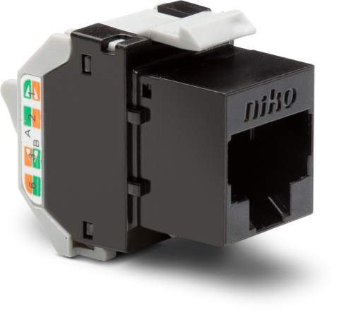 Unshielded RJ45 connector UTP Cat. 6A, PoE++ ready, for bandwidths up 