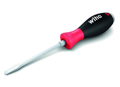 Wiha Wkrętak SoftFinish płaski z trzonem sześciokątnym na całej długości i masywnym kołpakiem stalowym 5.5 mm x 100 mm (03225)