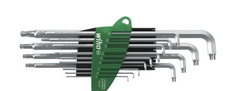 Wiha Zestaw kluczy trzpieniowych w uchwycie ProStar Stubby TORX® główka kulista 13-cz. ze titanium silver (40979)