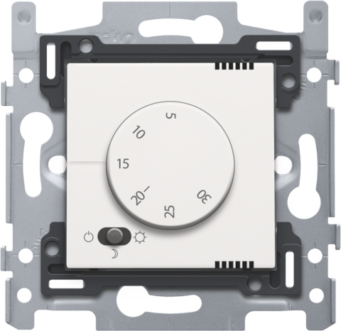 Elektroniczny termostat, kolor white coated