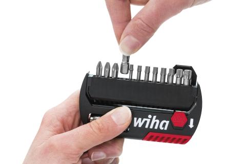 Wiha Zestaw bitów FlipSelector Standard 25 mm TORX® Tamper Resistant (z otworem) 13-cz. 1/4” C6,3 z zaczepem na pasek (39057)