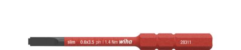 Wiha Bit slimBit electric płaski z bolcem 3.5 mm x 75 mm (44385)