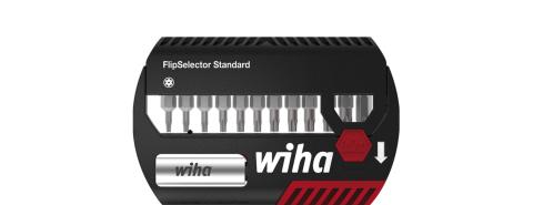 Wiha Zestaw bitów FlipSelector Standard 25 mm TORX® Tamper Resistant (z otworem) 13-cz. 1/4” C6,3 z zaczepem na pasek (39057)