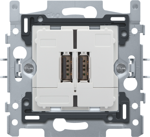 Ładowarka Dual smart USB-A, 3,5 A, zaciski śrubowe