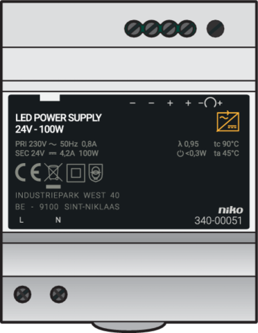 Modułowy zasilacz 24 VDc, 100 W