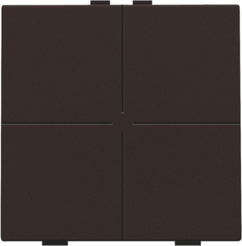 Przycisk 4-krotny do Niko Home Control, kolor dark brown