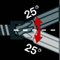 Wiha Klucze sześciokątne TORX® z główką kulistą z krótkim ramieniem, titanium silver T5 x 72 mm (40966)