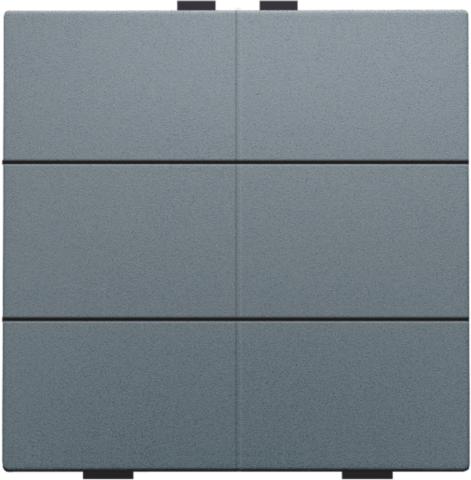 Przycisk 6-krotny do Niko Home Control, kolor alu steel grey coated