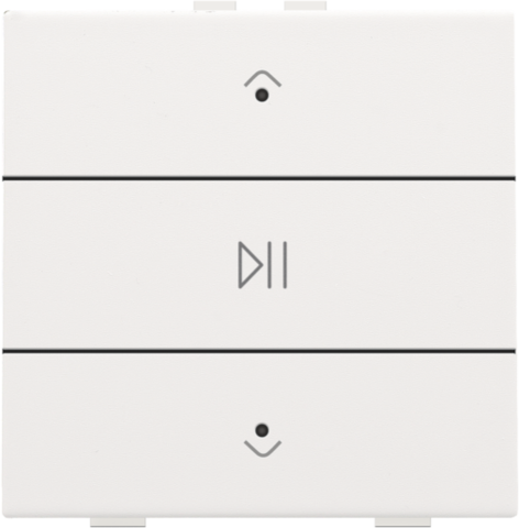 Pojedynczy przycisk sterowania audio z diodami LED do Niko Home Contro