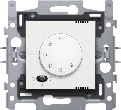 Elektroniczny termostat, kolor white coated