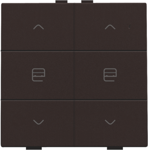 Przycisk 2-krotny do Niko Home Control kolor dark brown