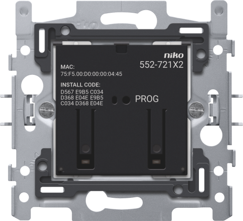 Connected double switch, base, 2 x 10 A (max. 16 A in total, 60 x 71 m