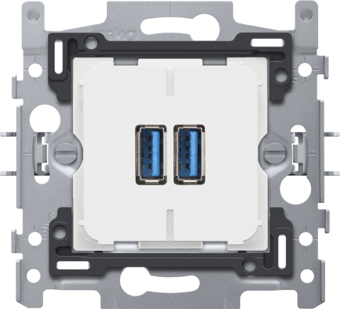 Ładowarka Dual smart USB-A, 3,5 A, zaciski śrubowe