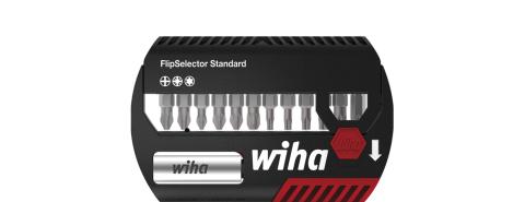 Wiha Zestaw bitów FlipSelector Standard 25 mm Phillips, Pozidriv, TORX® 13-cz. 1/4" C6,3 z zaczepem na pasek (39060)