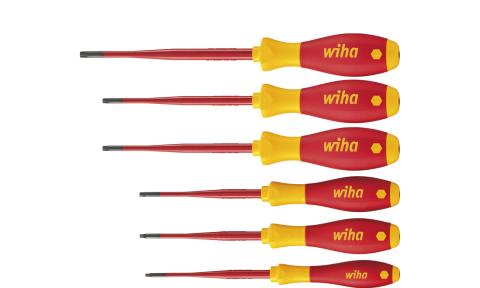 Wiha Zestaw wkrętaków SoftFinish electric slimFix TORX® Tamper Resistant (z otworem) 6-cz. (41245)