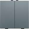 Przycisk 2-krotny do Niko Home Control kolor alu steel grey coated