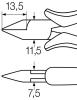 Wiha Szczypce Professional ESD do cięcia bocznego szeroka, ostro zakończona główka z uskokiem 115 mm, 4 1/2" (26816)