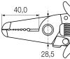 Wiha Szczypce do zdejmowania izolacji Electronic stacje do usuwania izolacji 0,4 / -1,3 mm 165 mm, 6 1/2" (10350)