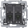 2 RJ45 connections UTP Cat. 5E, PoE++ ready, flat model, incl. base 71