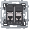 2 RJ45 connections STP cat. 6, PoE++ ready, flat model, incl. base 71 