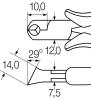 Wiha Ukośne szczypce Professional ESD do cięcia czołowego szeroka główka, ok. 29° z małym uskokiem 115 mm, 4 1/2" (26835)