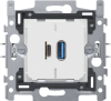 Ładowarka Dual smart USB-A i USB-C, podstawa 60 x 71, mocowanie za pom